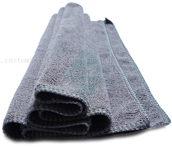 China Bulk OEM high quality towels manufacturer Custom Brand Color Microfibre Quick Drying Grey Tea Towels Exporter for UK Ireland Danmark